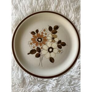 VTG Woodhaven Pleasant Grove Stoneware Plates Set of 4 Floral Japan 10.5” Floral